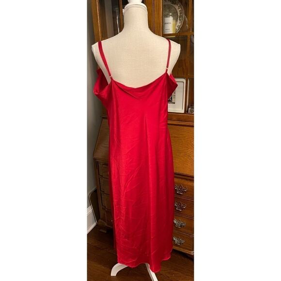 Anthropologie - Hutch Red Bow-Front Slip Midi - Picture 5 of 11